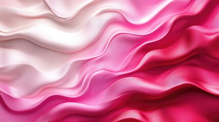 Obraz premium Abstract Background with 3D Wave Gradient Silk Fabric