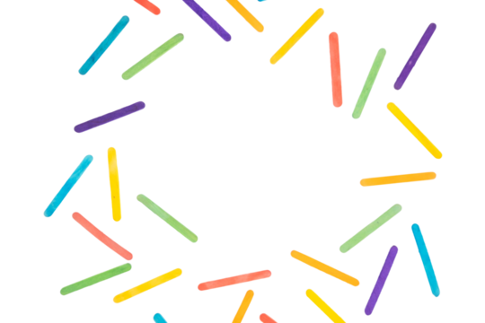 color pencils isolated on white background, Creative background with blank space in the center, Premium HD wallpaper - Powered by Adobe