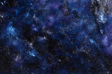 Fototapeta premium Expansive night sky with vibrant colors and stars. Generative AI