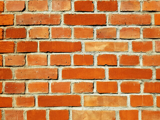 Red brick wall texture background.
