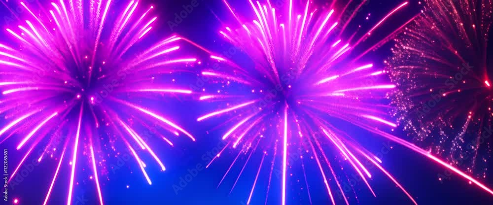 Poster firework display background celebration backdrop colorful exploding fire show happy new year backgro