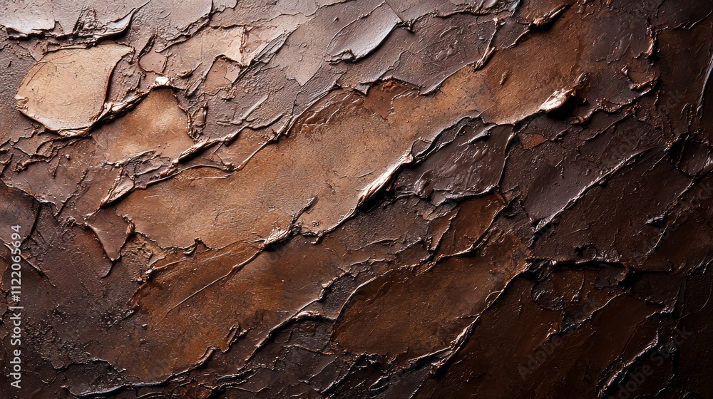 Poster Intricately layered tones of mocha create a captivating abstract design, radiating warmth and depth in a modern artistic interpretation
