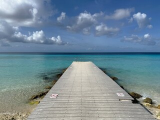 Pier on beautiful beach