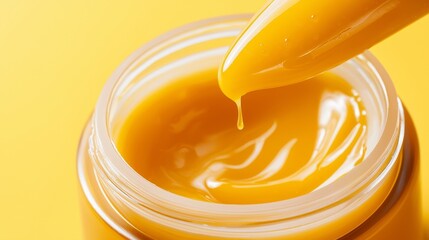 Creating delicious yellow mustardrecipe kitchen food close-up flavor