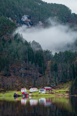 houses over the lake