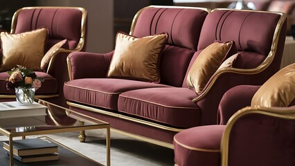 Obraz premium Sofa set with table