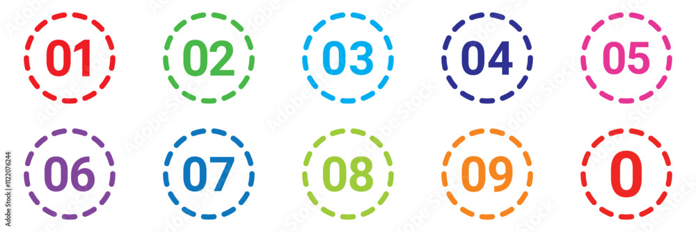 Poster set of different colours bullet points. save to library download preview preview crop find similar f