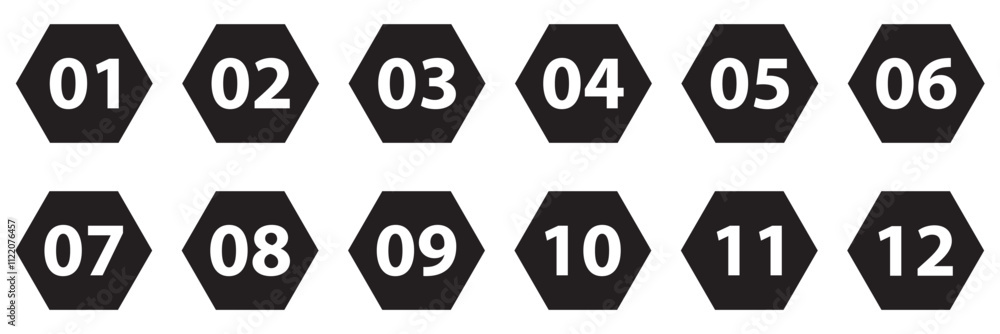 Poster bullet points, info markers. triangle icon arrow set. number flags 1 to 10 flat design infographic i