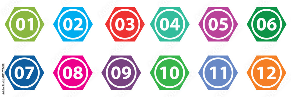 Poster set of different colours bullet points. save to library download preview preview crop find similar f