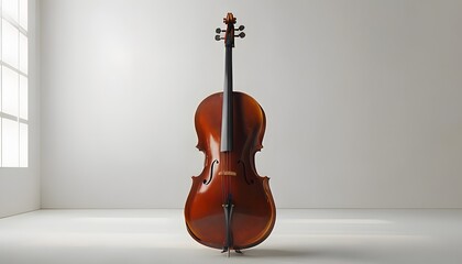 Cello in a Minimalist Room