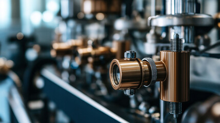 Detailed view of a precision instrument in a modern laboratory showcasing advanced engineering and technology