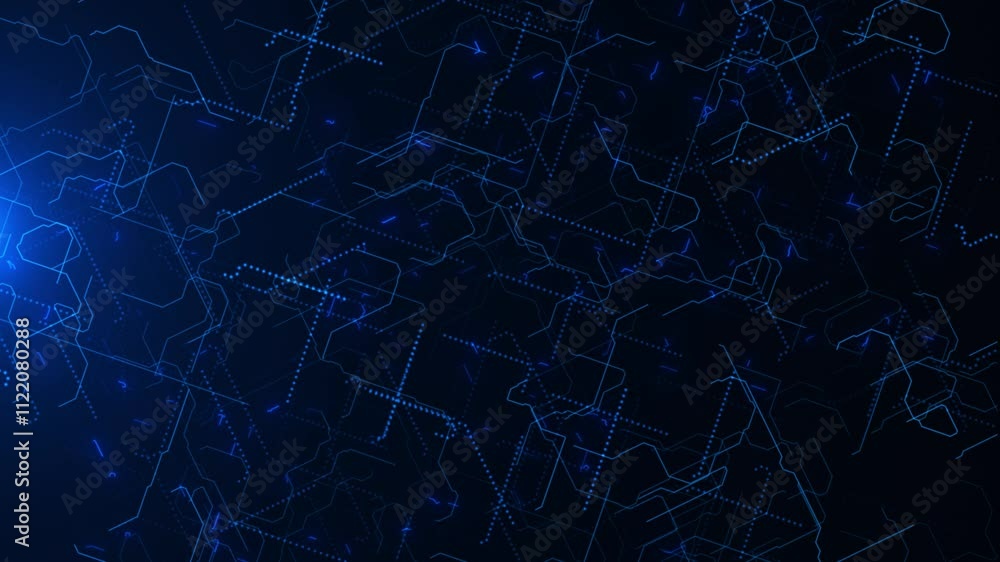 Poster abstract tech finance fintech 3d background abstract pixel pattern. geometric figures dots business 