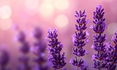 Obraz premium Delicate Lavender Colors Background, Generative AI