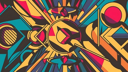 Vector set of abstract geometric shapes