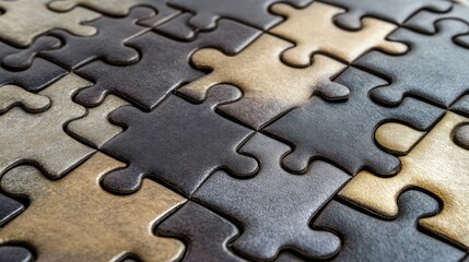 A conceptual labyrinth formed from puzzle pieces, symbolizing the mental and strategic effort needed to solve complex problems.