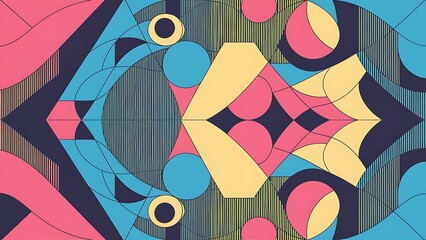 Vector set of abstract geometric shapes