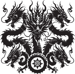 Fototapeta premium Dragon vector image 