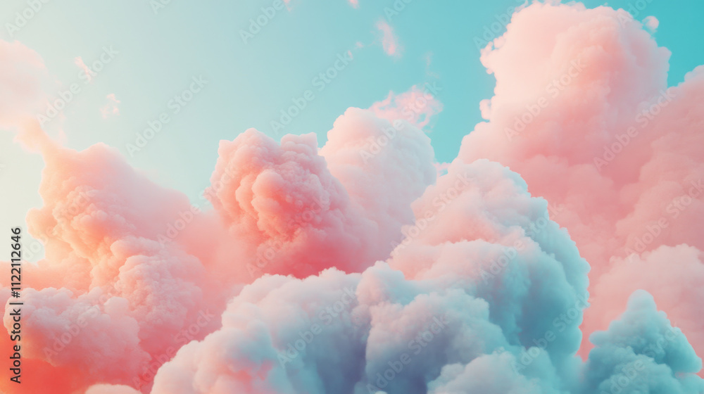 Poster realistic white clouds set isolated on transparent background. vector illustration of abstract shape