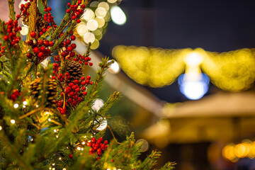 Elizabeth street in London's Belgravia decorated for Christmas