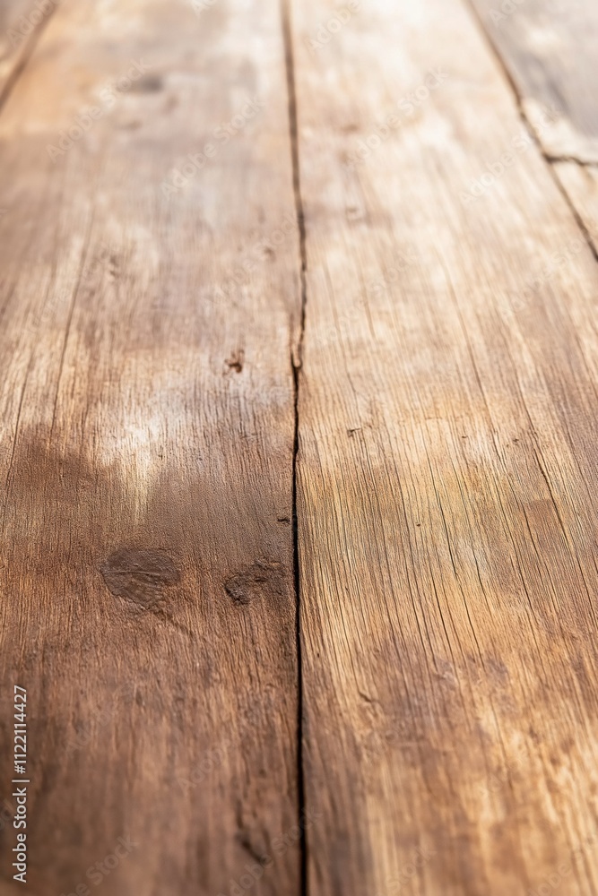 Aufkleber the image is of a wooden surface with a grainy texture. the wood appears to be old and worn, with so