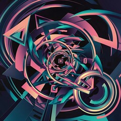 Vector set of abstract geometric shapes