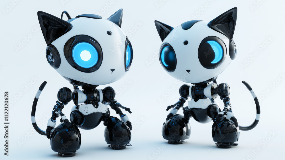 Poster ai robot character evolution infographic vector. timeline futuristic innovation progress for compani