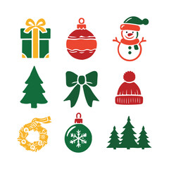 Christmas elements set