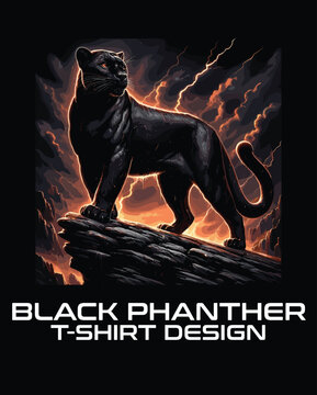 Black Phanthor Vector T Shirt Design