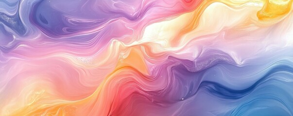 Obraz premium Swirling abstract pattern with pastel colors