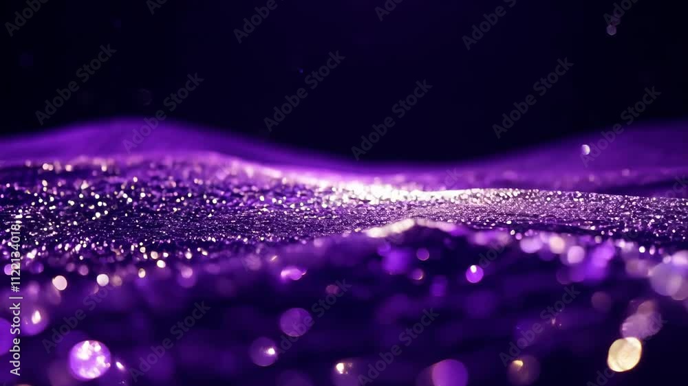 Poster shimmering waves of purple light create a dreamy atmosphere in this enchanting visual experience. ge