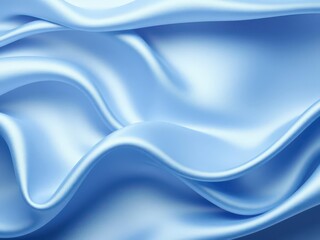 Fototapeta premium Elegant silky waves in shades of blue and silver, shades, silver