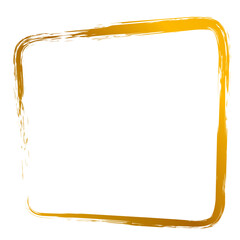 Aesthetic gold square frame