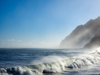 The coast of Madeira with its beautiful rocks