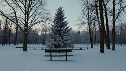 Snow in the Jungle on the trees
