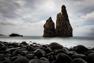 The coast of Madeira with its beautiful rocks