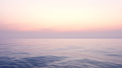 Fototapeta premium Tranquil ocean view with soft pastel colors.