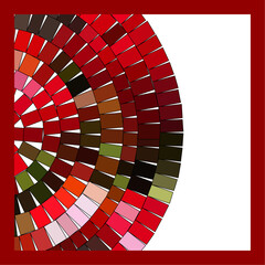 Obraz premium Abstract broad strokes red and black graphic grunge lines.