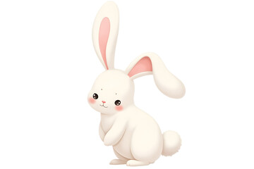 Obraz premium Adorable Bunny (Rabbit) Vector Illustration