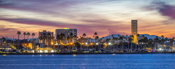 Long Beach, CA Skyline Sunrise - 29Nov2024