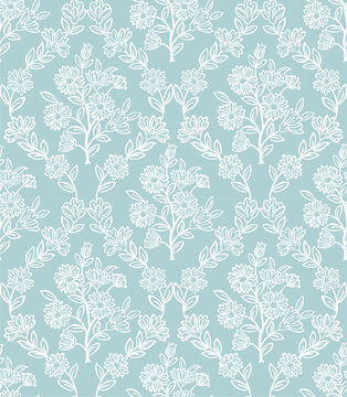 Boho floral repeat pattern vector file, floral damask print, seamless flower, floral ogee pattern, Floral block print