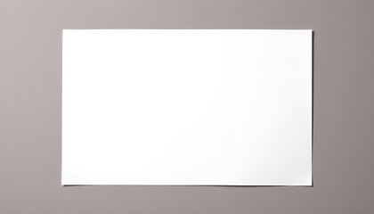 Blank A4 paper mockup on gray surface, copy space