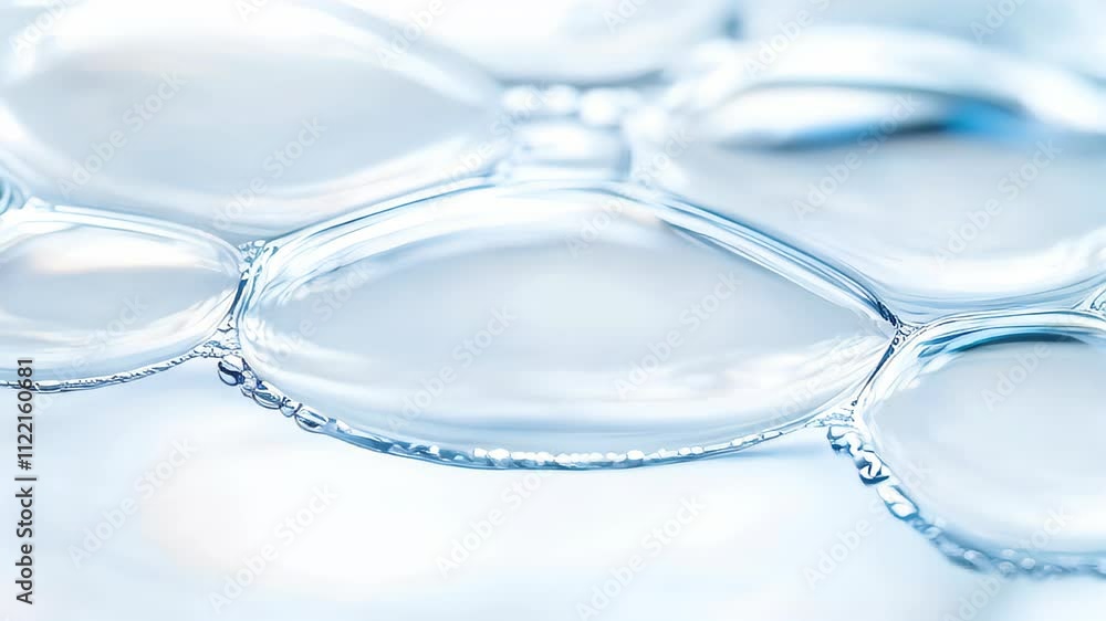 Poster bubbles delicately dance on a serene surface of water in a tranquil setting