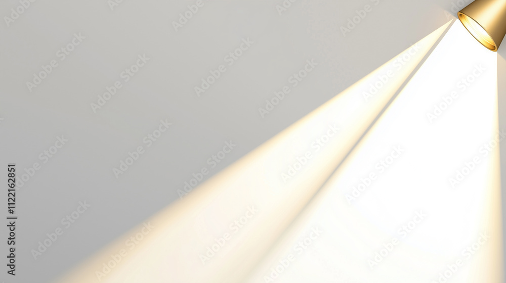 Poster illuminating light beam action in a minimalist space abstract photography soft environment close-up 