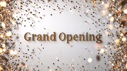 Exciting grand opening celebration event venue digital content festive atmosphere bird's eye view community engagement