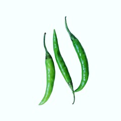 a group of green peppers