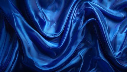 Obraz premium blue silk background