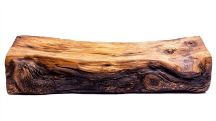 A Beautifully Polished Wooden Log that Showcases Its Natural and Unique Grain Patterns