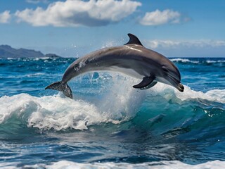 Obraz premium dolphin in the water