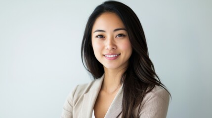 Fototapeta premium A skilled and professional businesswoman thriving in a modern office, showcasing her expertise