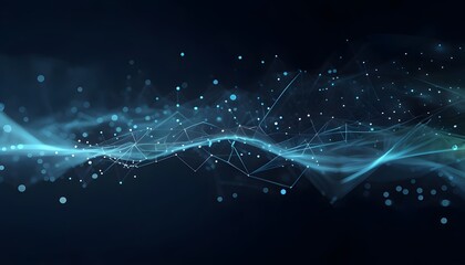Fototapeta premium Futuristic 3D Network Visualization